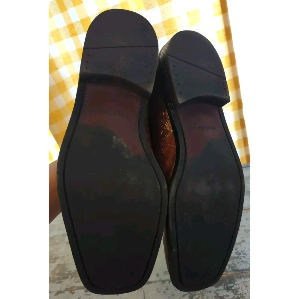 Stacy Adams Shoes 11.5M Snake Skin‎ Men's Shoes Brown Very Nice Used Condition